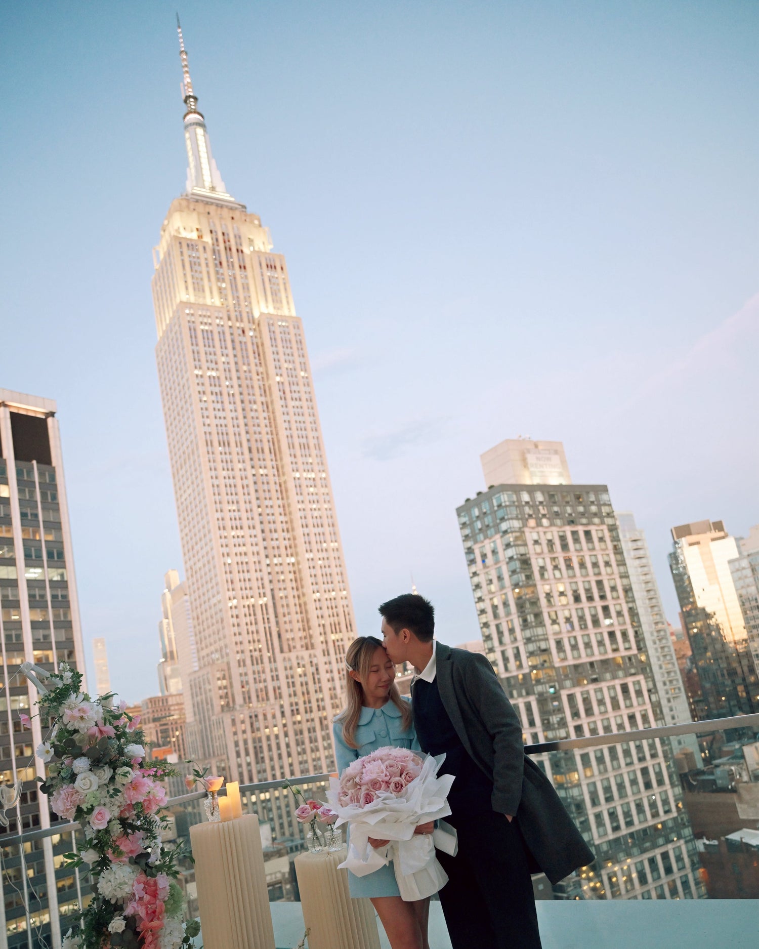 Proposal Setup Ideas with Flowers: 10 Luxury Designs for NYC Couples