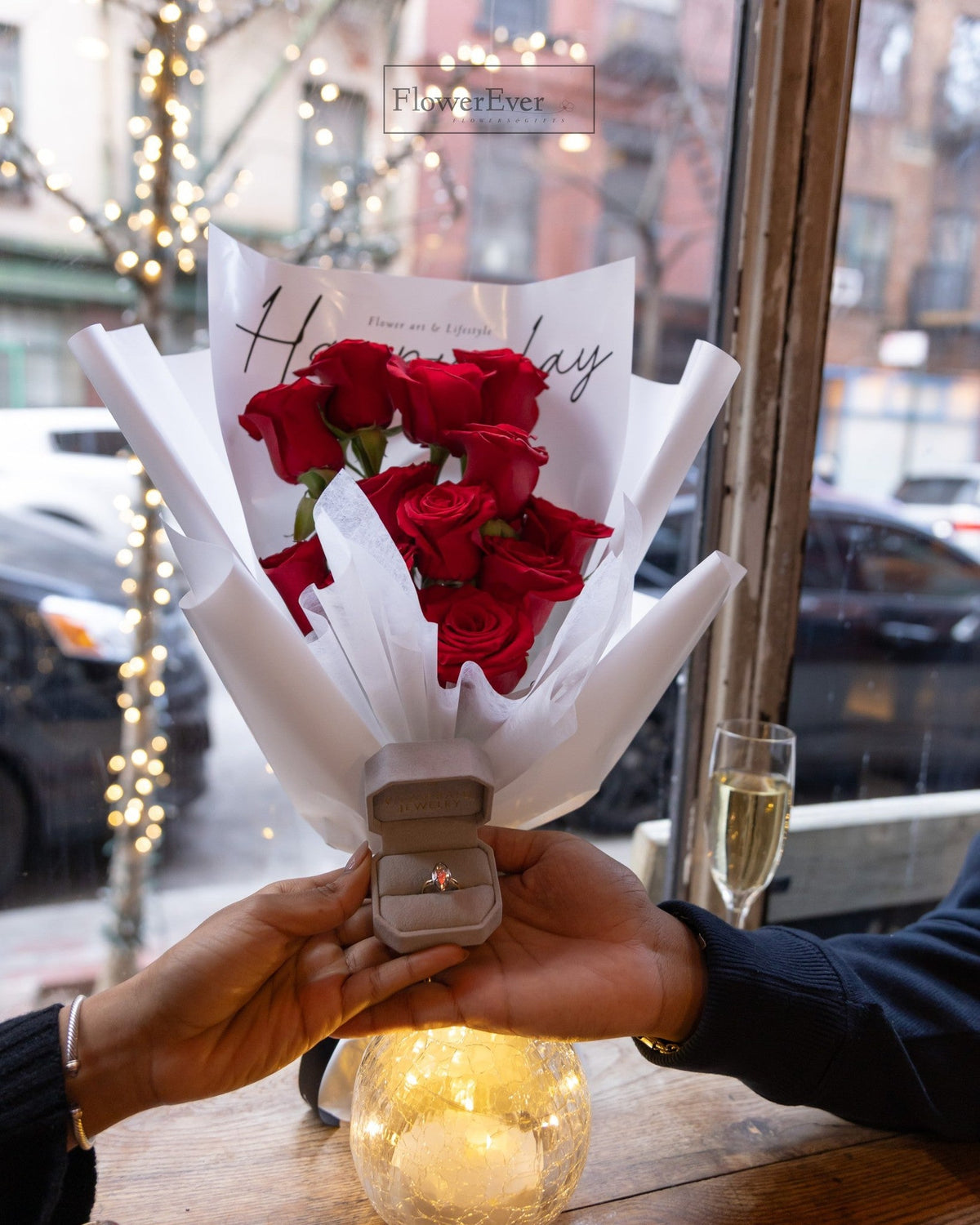 How to Propose at a NYC Restaurant: The Role Flowers Play