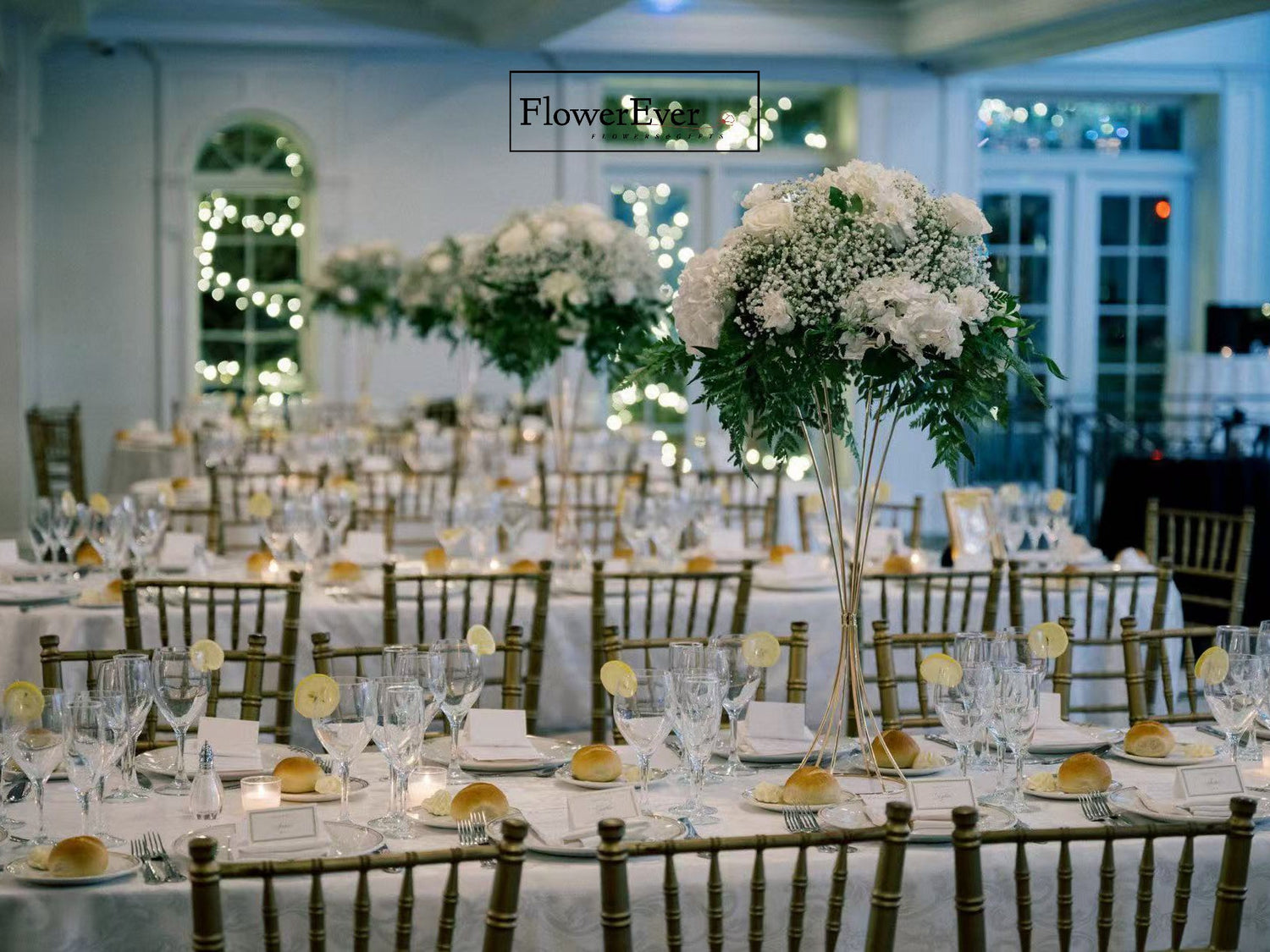 All-White Winter Wedding at Nanina's in the Park, NJ