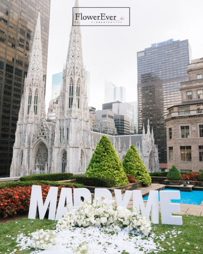 NYC proposal flower decor – NYC Heavenly Proposal Decor Package-Ground Floral Arch + 3ft... by FlowerEver