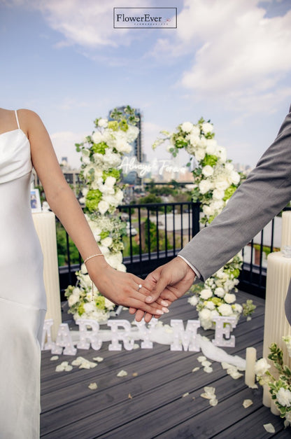 Experience romance in the city: NYC Proposal Decor Package