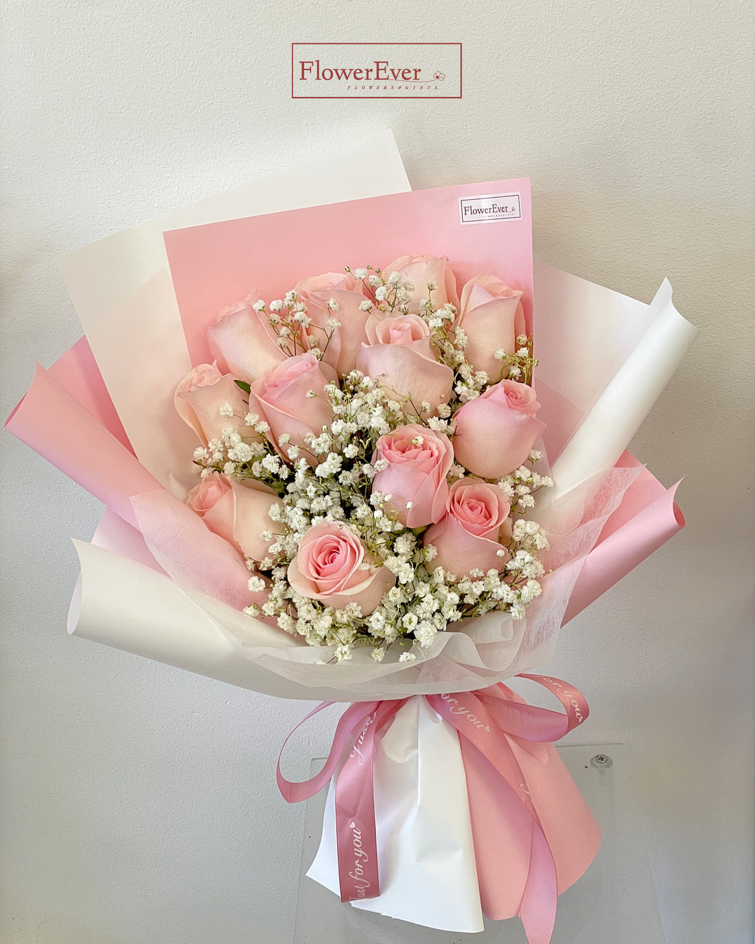 Pink Rose Bouquet with Baby&