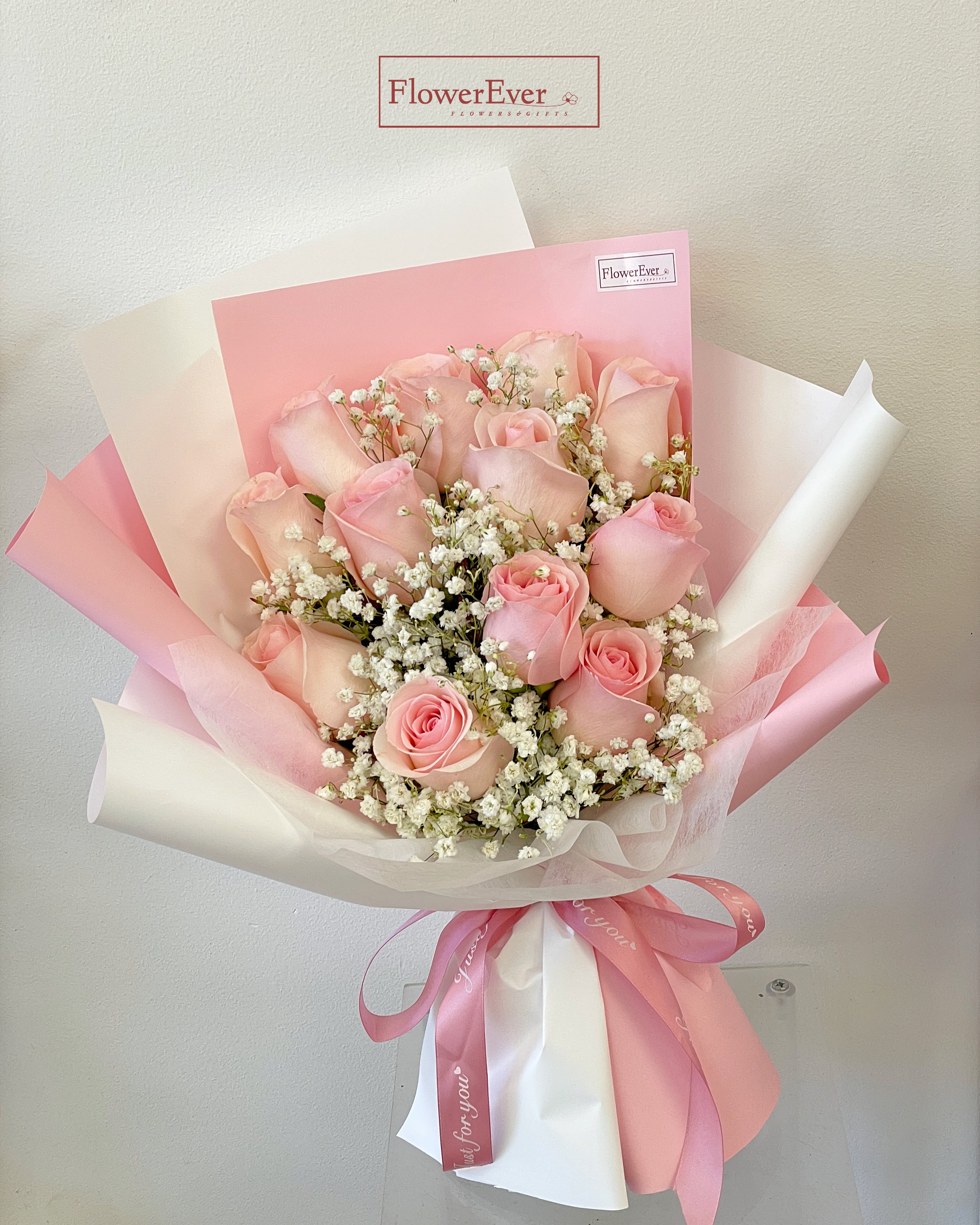 Pink Rose Bouquet with Baby&