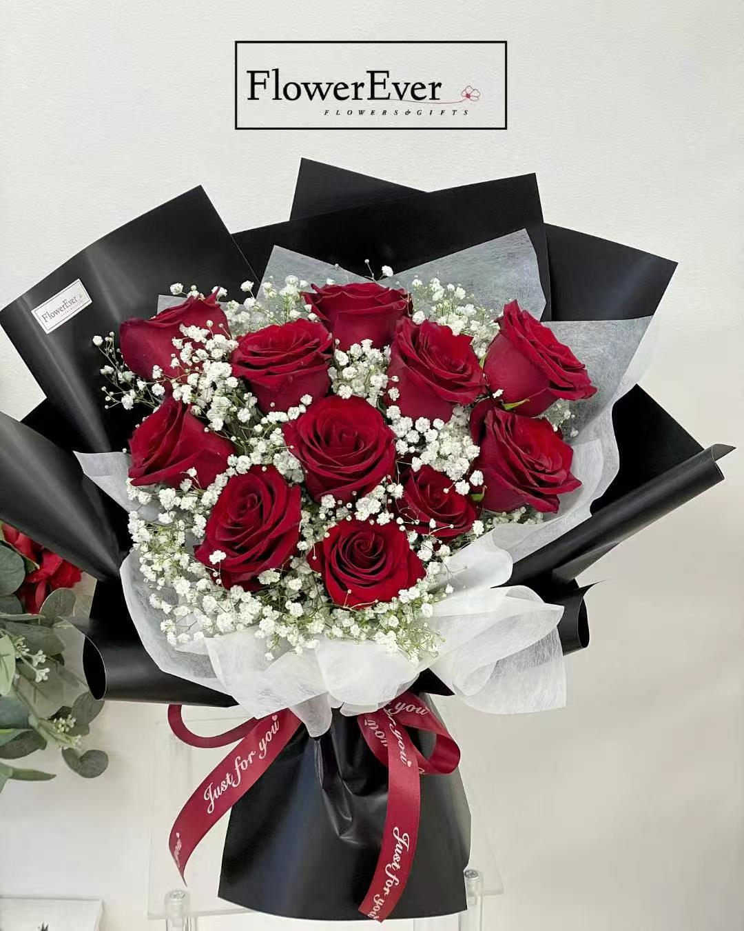 Red Rose Bouquet with Baby&