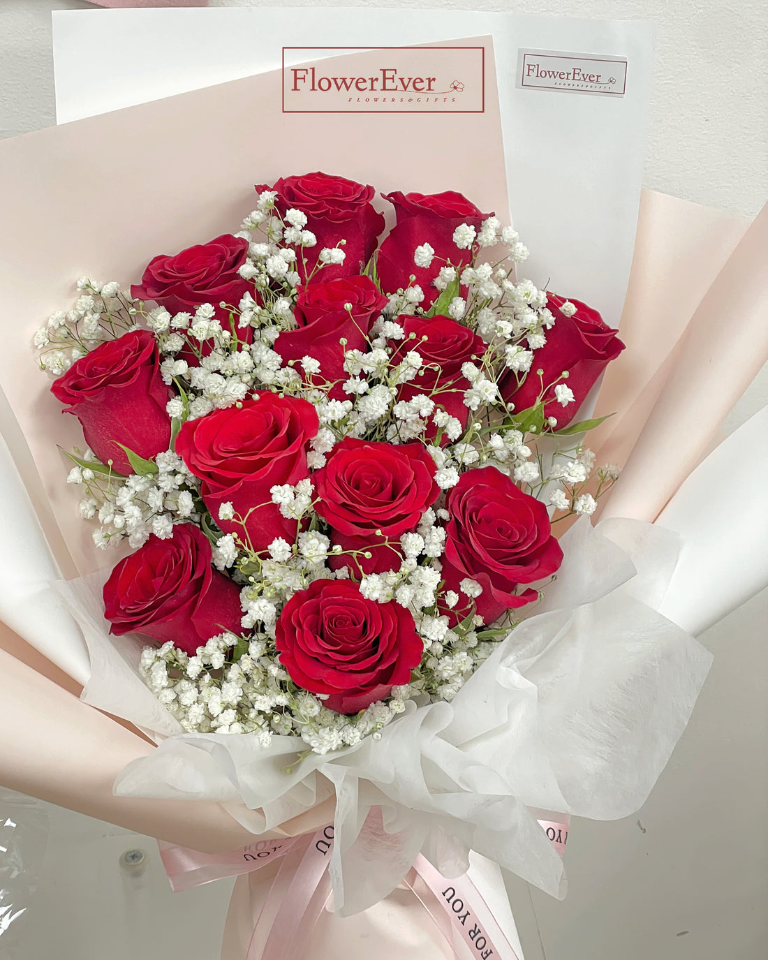 Red Rose Bouquet with Baby&