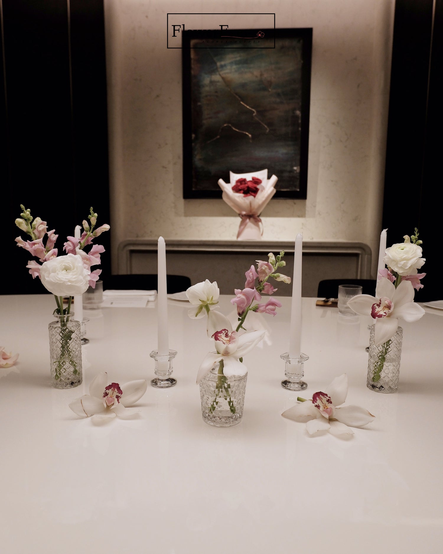 Wedding decor by FlowerEver – Floral Decor Package - Dinner Table Setting for Private Events – New York florist