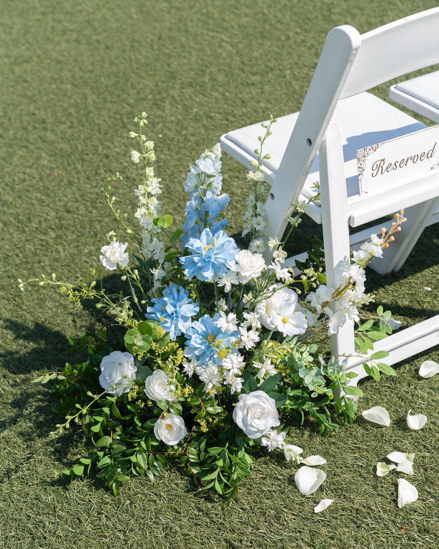Wedding decor by FlowerEver – Ceremony Aisle Flower/ Aisle Markers – New York florist