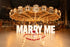 NYC Fairy Tale Proposal Decor Package-3 Ft. Marry Me Letters... – New York proposal decorator FlowerEver NYC