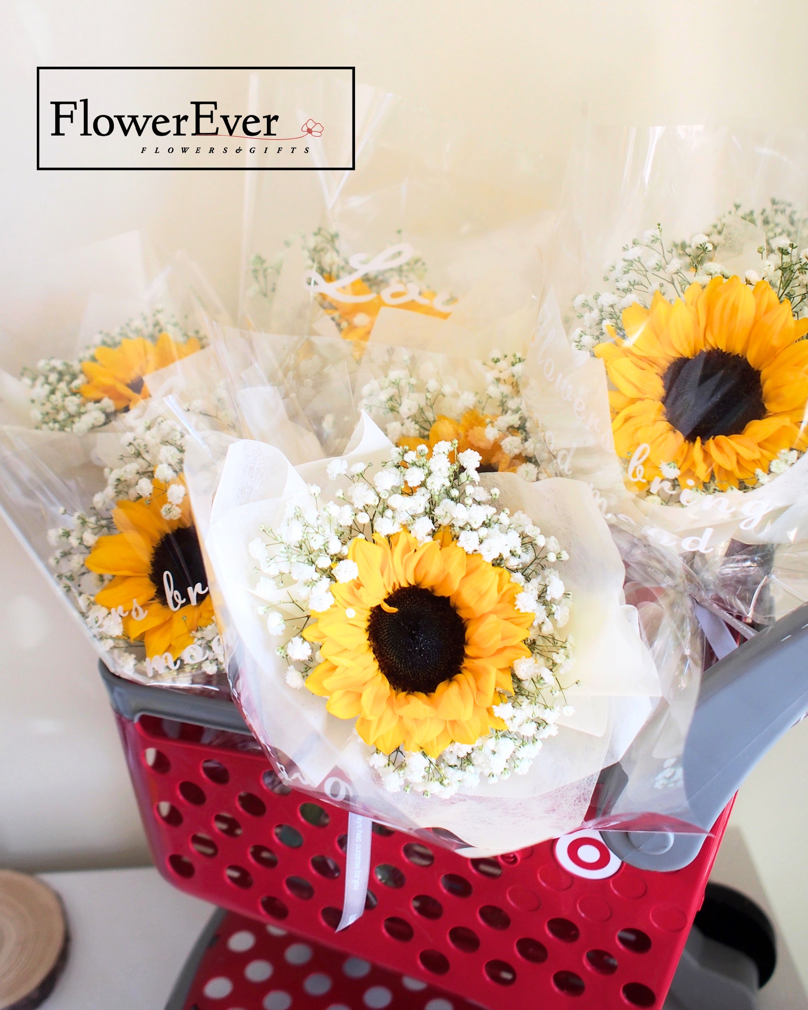 Singe Stem Sunflower Bouquet for Graduation｜Bulk Discount Available