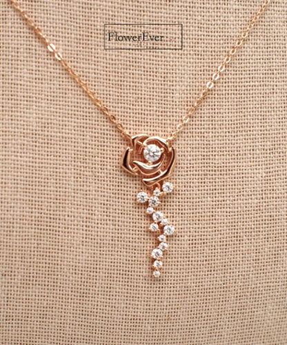 Moissanite Rose Pendant Necklace: A Symbol of Love and Elegance