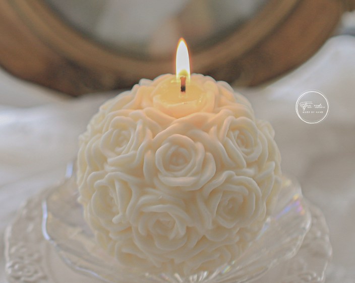 Enhance Your Environment with the White Rose Candle&