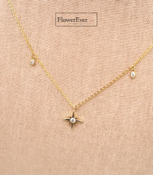 Shine Bright with the Star Sparkle Pendant Moissanite Necklace