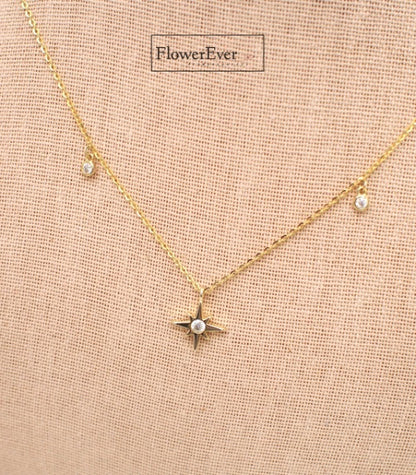 Shine Bright with the Star Sparkle Pendant Moissanite Necklace