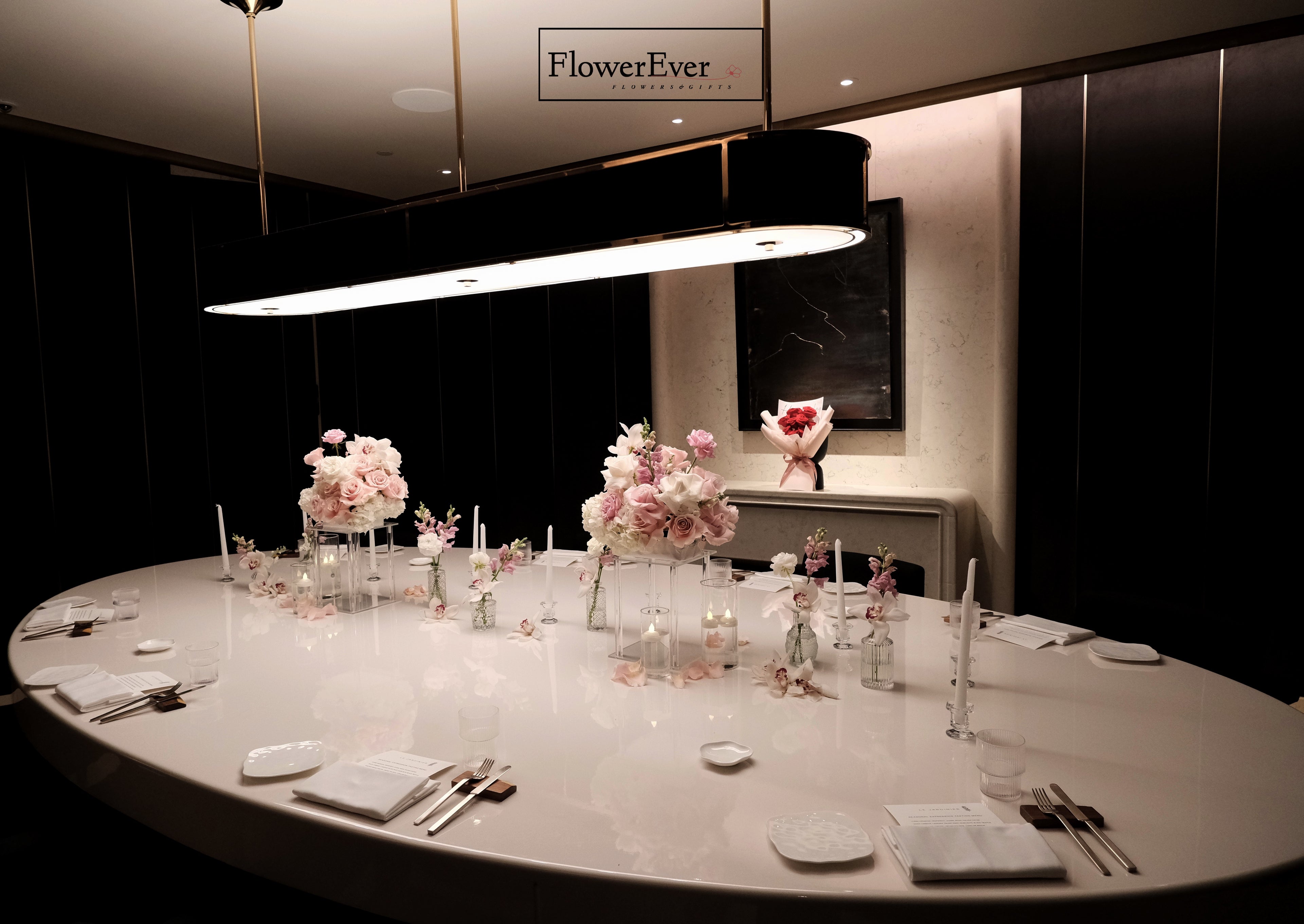 Wedding decor by FlowerEver – Floral Decor Package - Dinner Table Setting for Private Events – New York florist