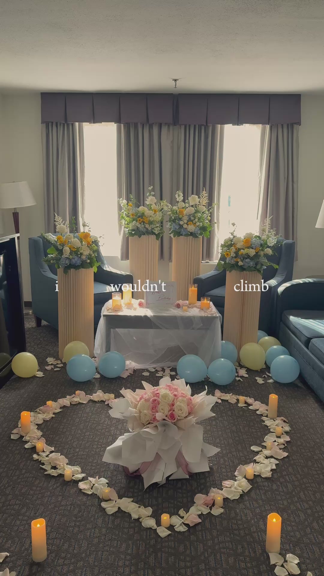 Private Floral Decoration at Home/ Hotel for Birthdays or Anniversary