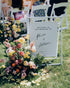 Wedding Welcome Sign - With Ground Florals by FlowerEver, New York wedding florist